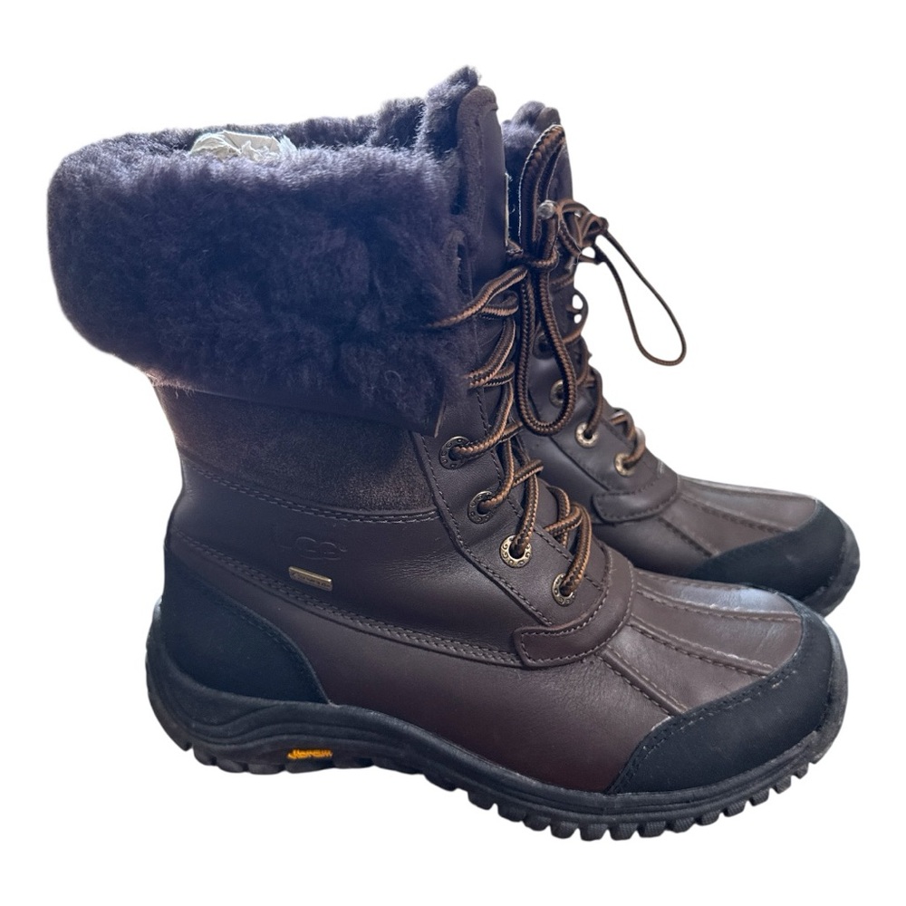 UGG Adirondack Boot ll In Brown & Black Size 7 Waterproof -4 Cold Weather Rating